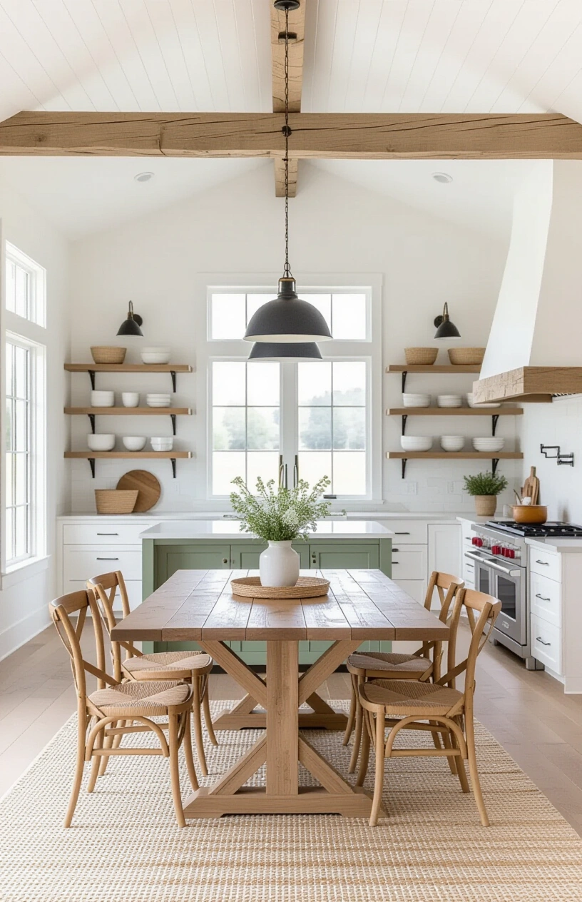 How to Style Your Open Shelving in the Kitchen (20 ideas) - Creating Symmetry with Matching Items on Each Shelf