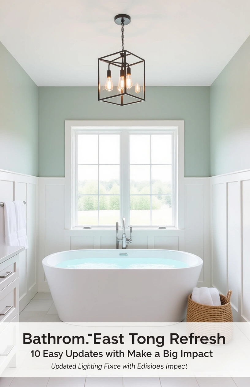 Bathroom Refresh: 10 Easy Updates That Make a Big Impact - Updated Lighting Fixtures with Edison Bulbs