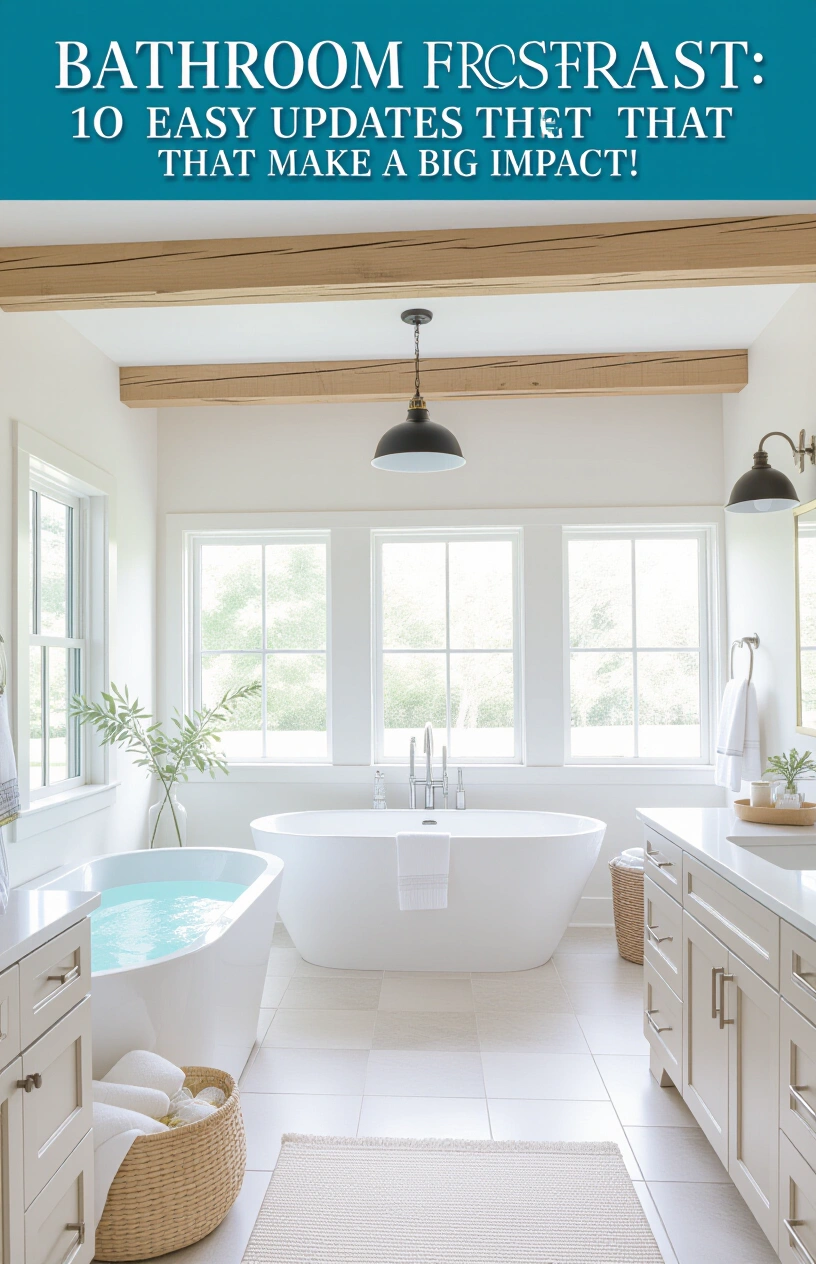 Bathroom Refresh: 10 Easy Updates That Make a Big Impact - Woven Baskets for Storage and Texture